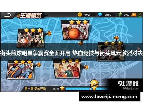 街头篮球明星争霸赛全面开启 热血竞技与街头风云激烈对决 街头篮球明星争霸赛全面开启 热血竞技与街头风云激烈对决